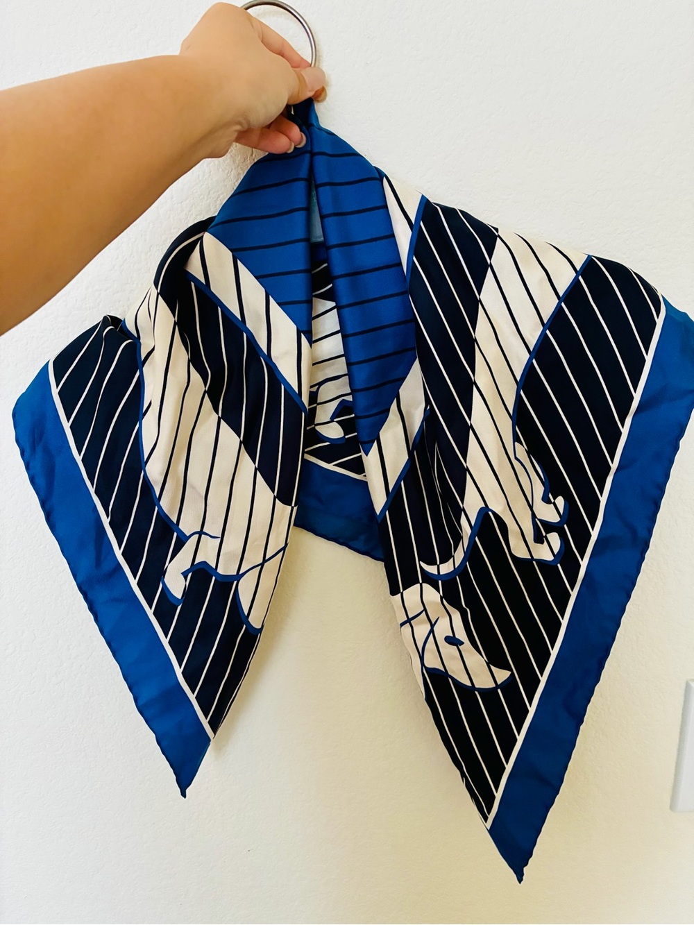 Vintage Salvatore Ferragamo Silk Scarf – Adorable Dachshund Print